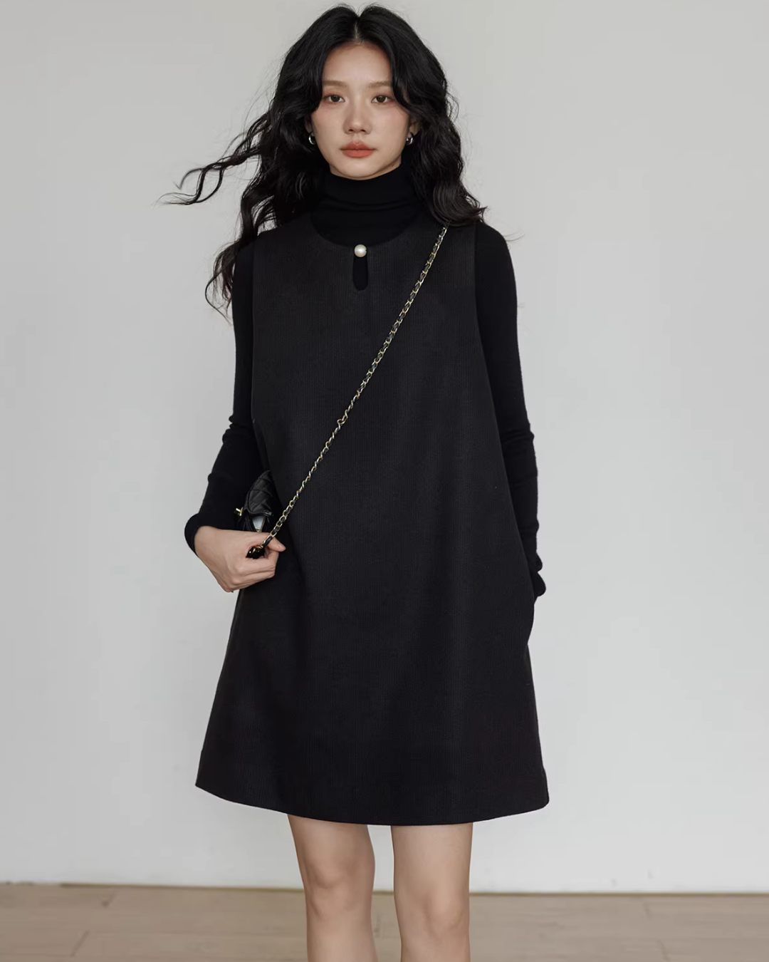 Crew Neck Vest Dress Crew Neck Vest Dress