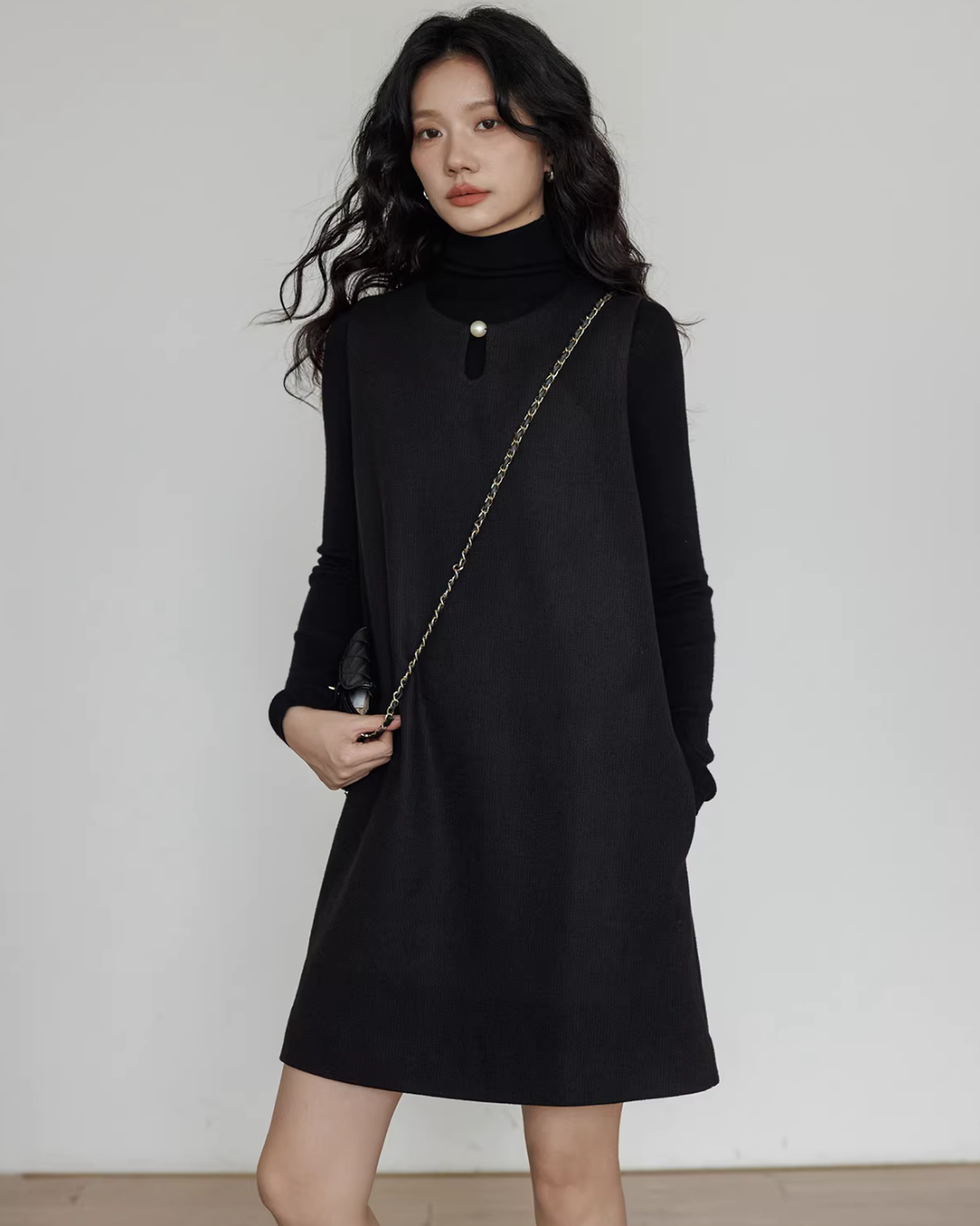 Crew Neck Vest Dress Crew Neck Vest Dress