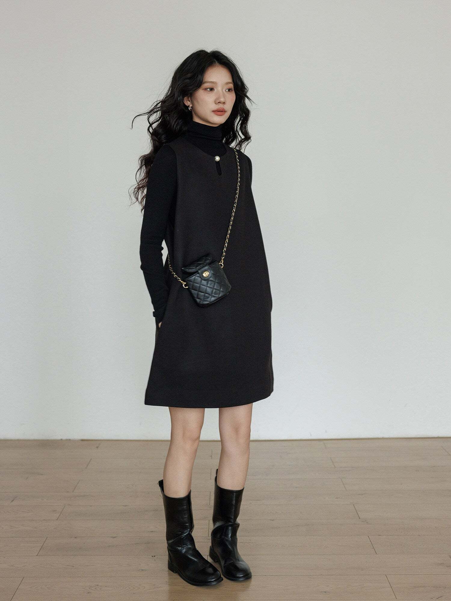 Crew Neck Vest Dress Crew Neck Vest Dress