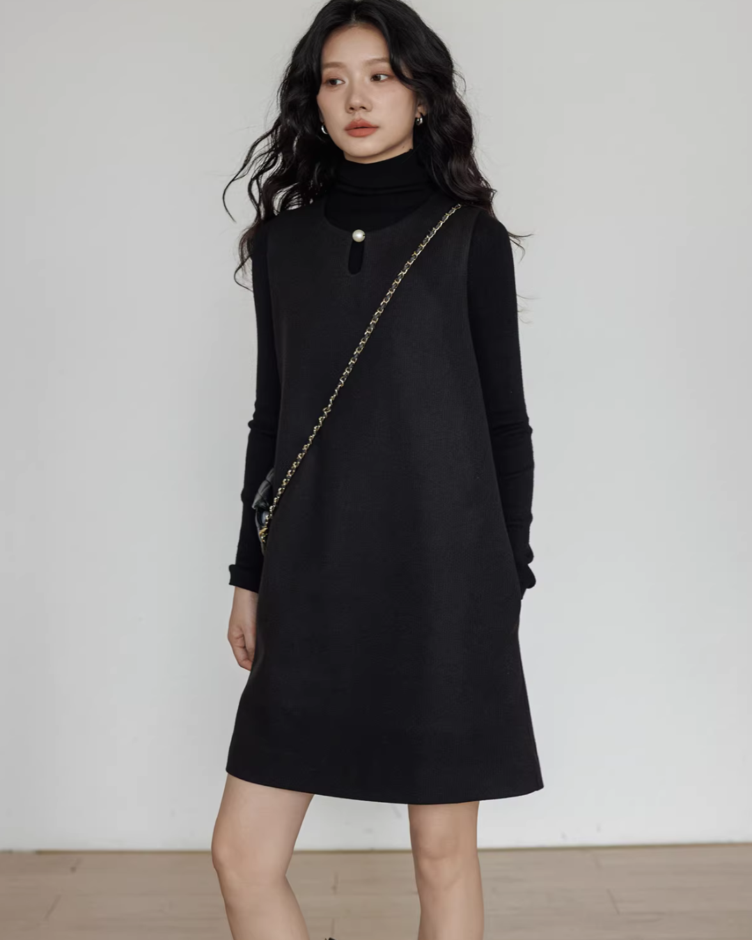 Crew Neck Vest Dress Crew Neck Vest Dress