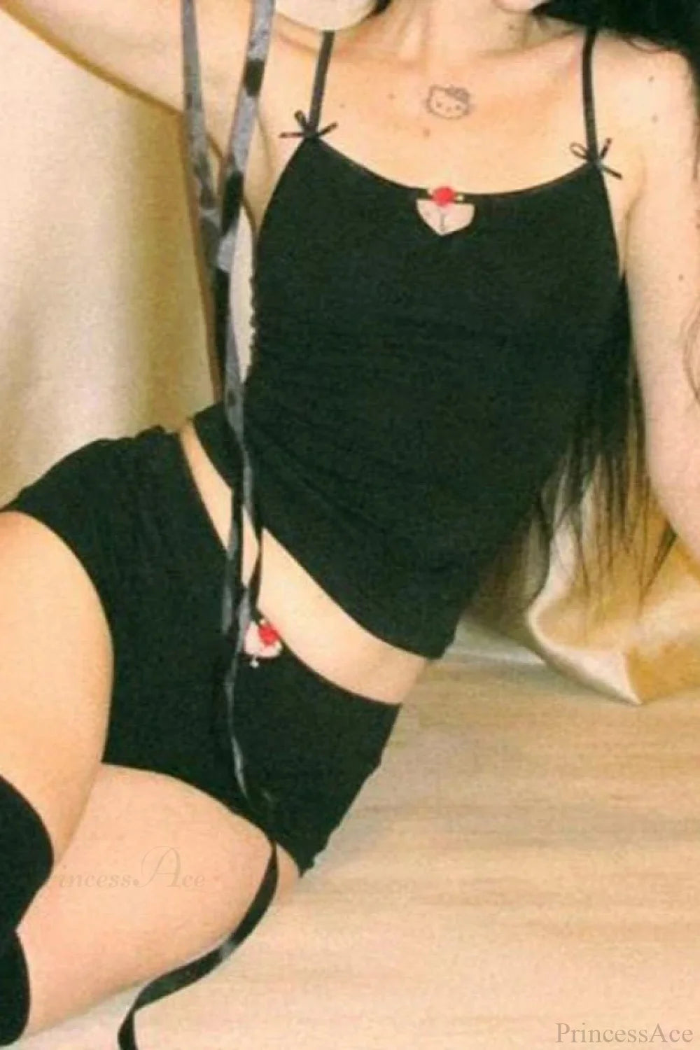 Crop Cami Top and Pajama Shorts Crop Cami Top and Pajama Shorts