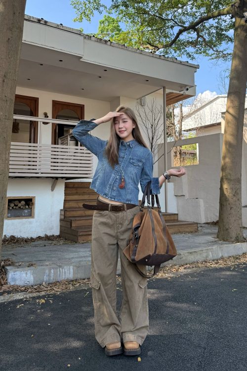 Cropped Denim Jacket