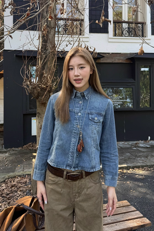 Cropped Denim Jacket