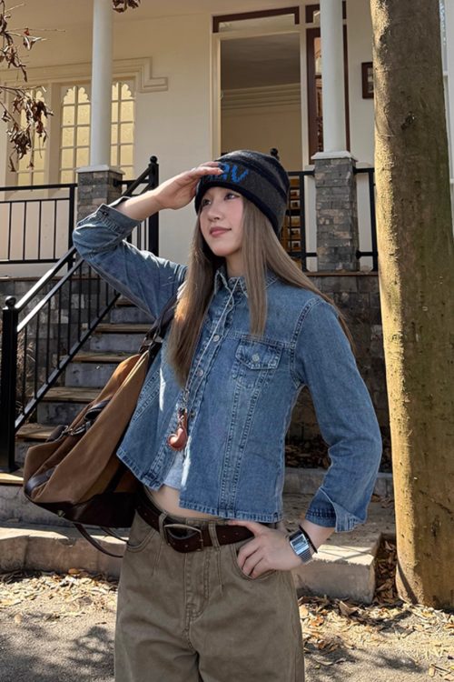 Cropped Denim Jacket