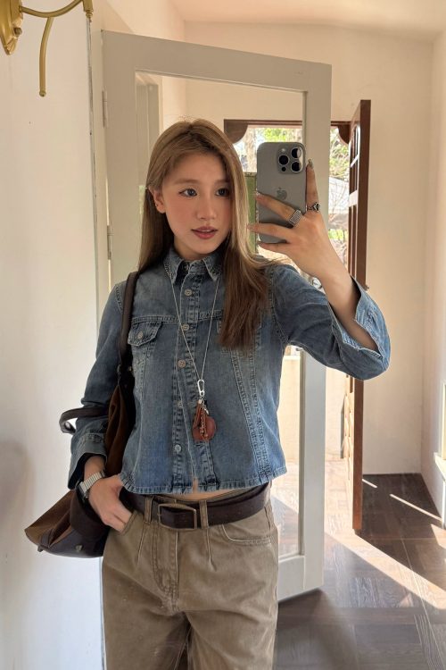 Cropped Denim Jacket