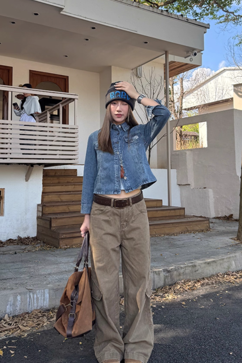 Cropped Denim Jacket