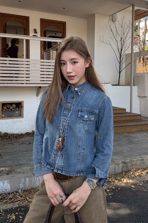 Cropped Denim Jacket