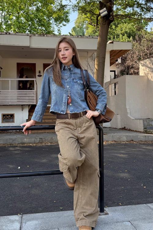 Cropped Denim Jacket