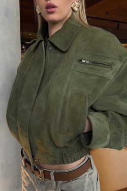 Cropped Suede Jacket