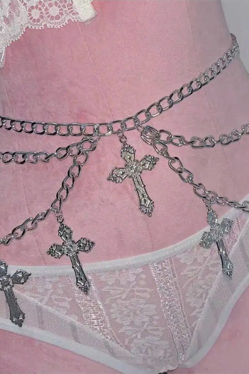 Cross Chain Waist Belt