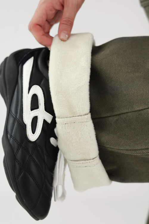 Curved Loose Wide Pants