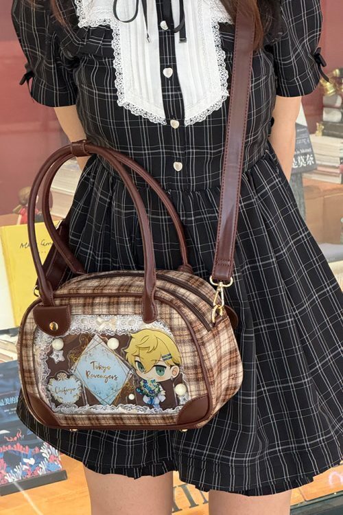 Daily Handbag Ita Crossbody Bag with Clear Window for Plushies and Pins