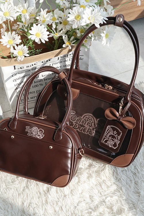 Daily Handbag Ita Crossbody Bag with Clear Window for Plushies and Pins