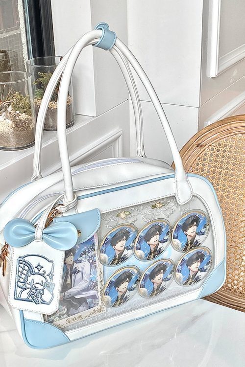 Daily Handbag Ita Crossbody Bag with Clear Window for Plushies and Pins
