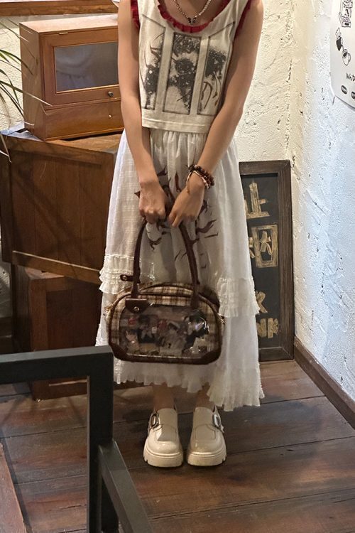 Daily Handbag Ita Crossbody Bag with Clear Window for Plushies and Pins