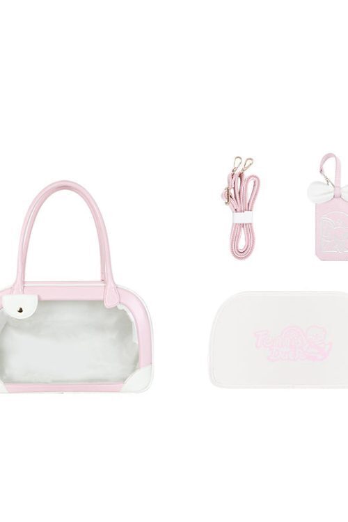 Daily Handbag Ita Crossbody Bag with Clear Window for Plushies and Pins