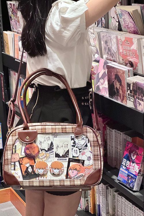 Daily Handbag Ita Crossbody Bag with Clear Window for Plushies and Pins