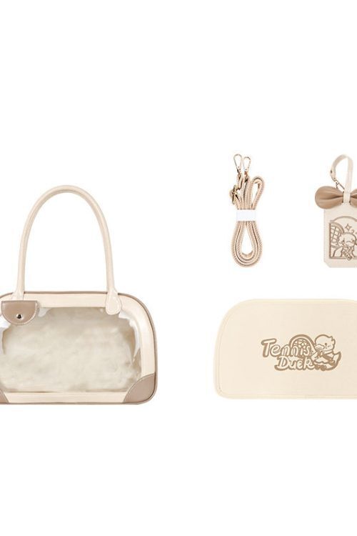 Daily Handbag Ita Crossbody Bag with Clear Window for Plushies and Pins