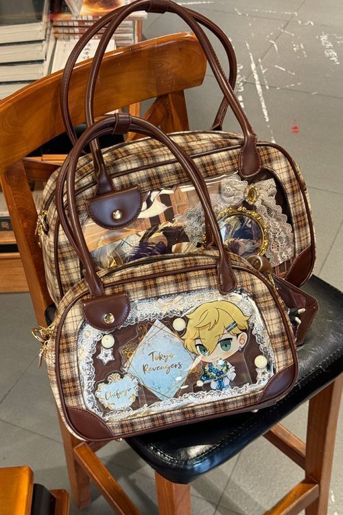 Daily Handbag Ita Crossbody Bag with Clear Window for Plushies and Pins