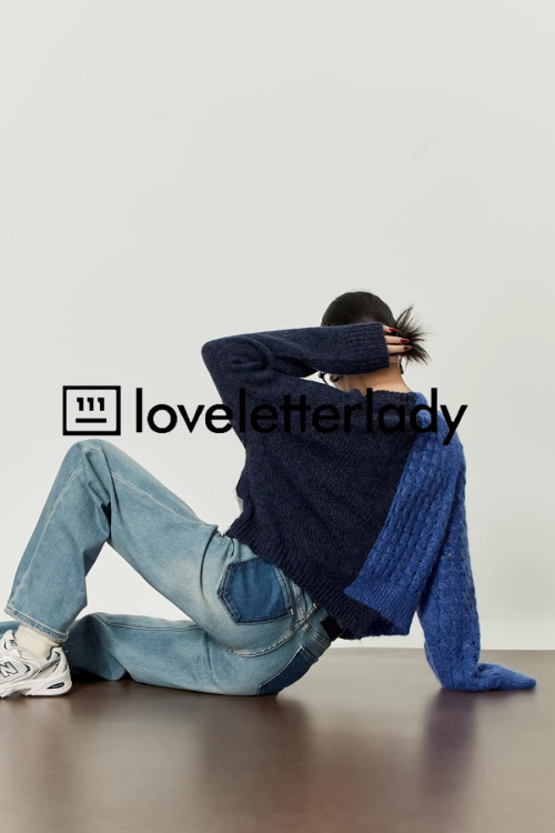 Denim Docking Knit Top