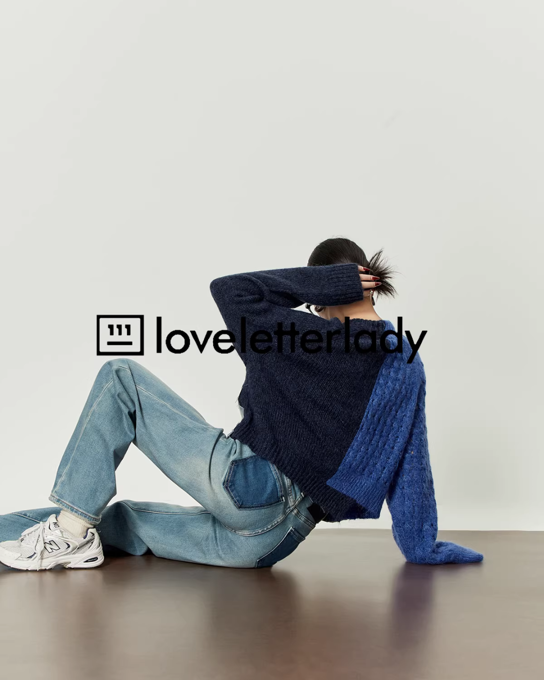 Denim Docking Knit Top Denim Docking Knit Top