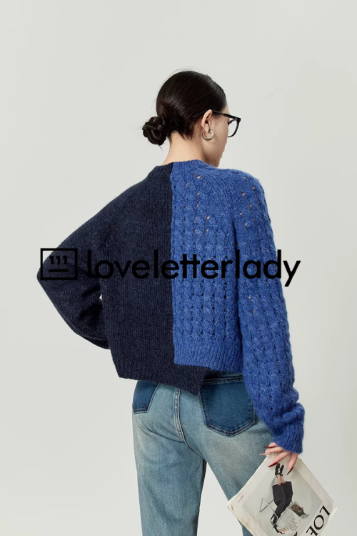 Denim Docking Knit Top