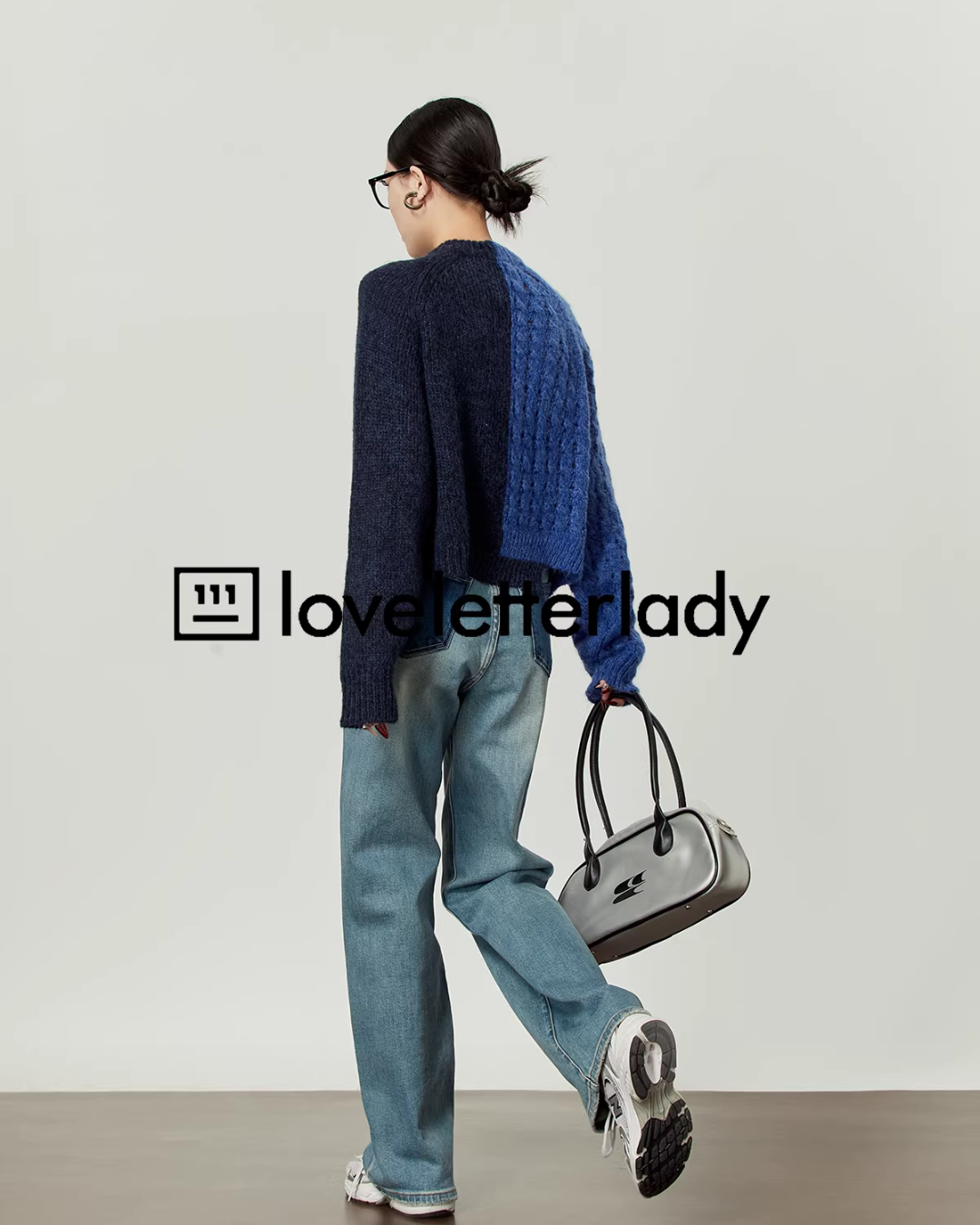 Denim Docking Knit Top Denim Docking Knit Top