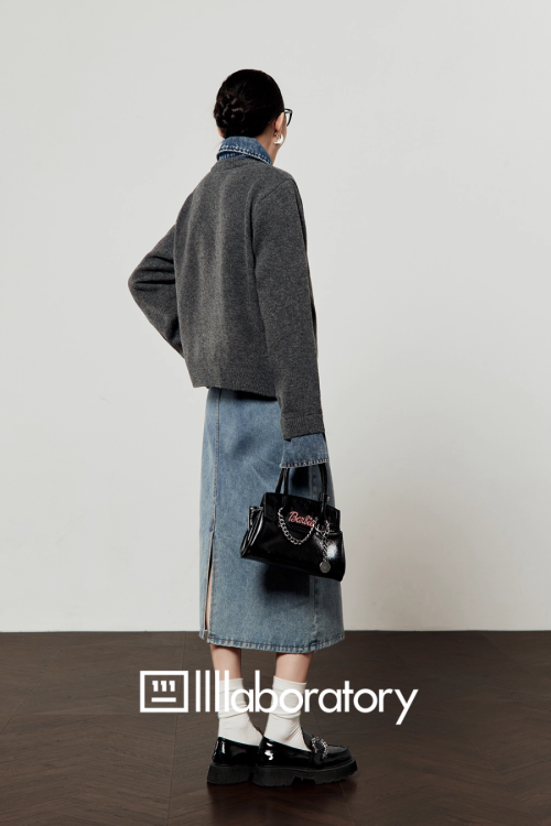 Denim Shirt Docking Knit