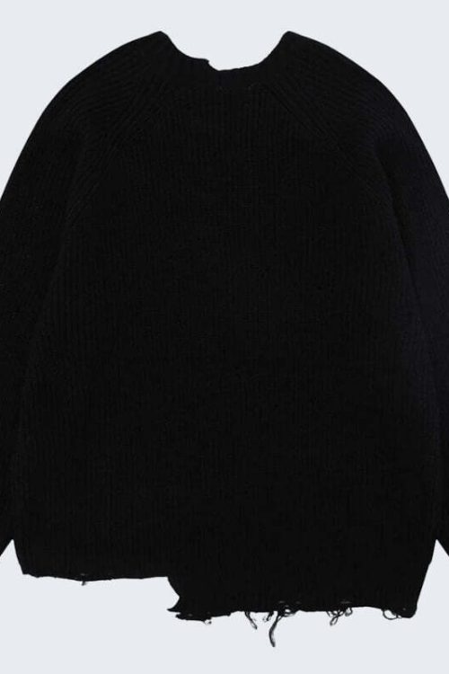 Distressed Knit Sweater