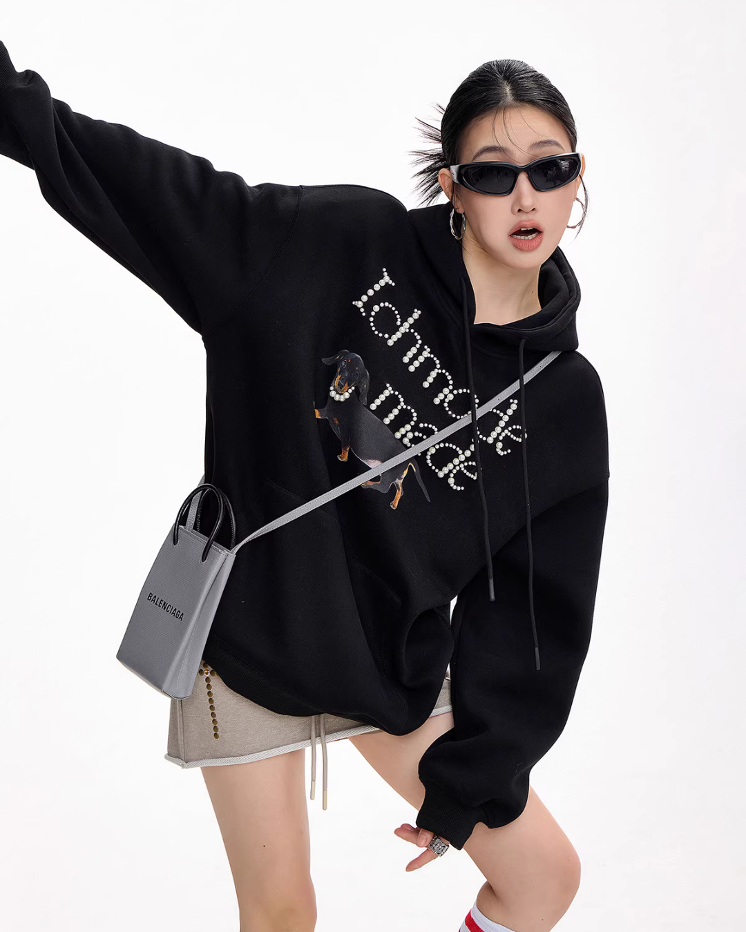 Dog Pearl Logo Sweat Hoodie Dog Pearl Logo Sweat Hoodie