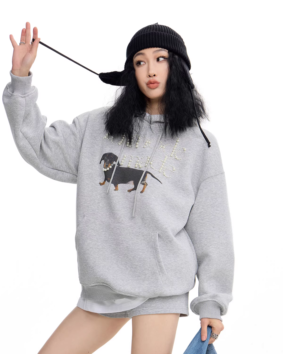Dog Pearl Logo Sweat Hoodie Dog Pearl Logo Sweat Hoodie