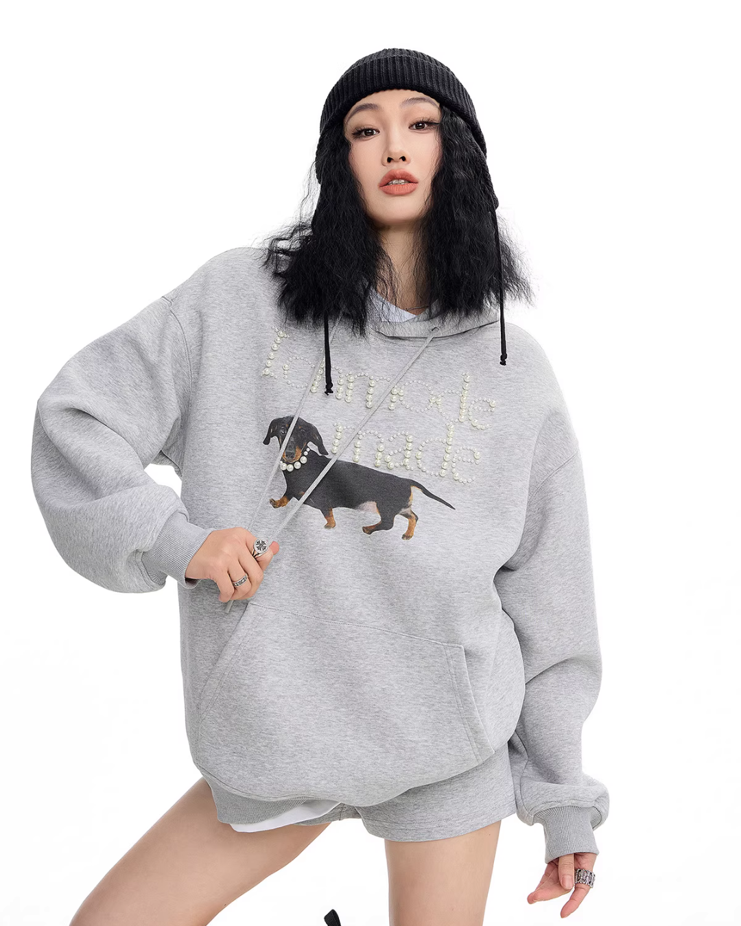 Dog Pearl Logo Sweat Hoodie Dog Pearl Logo Sweat Hoodie