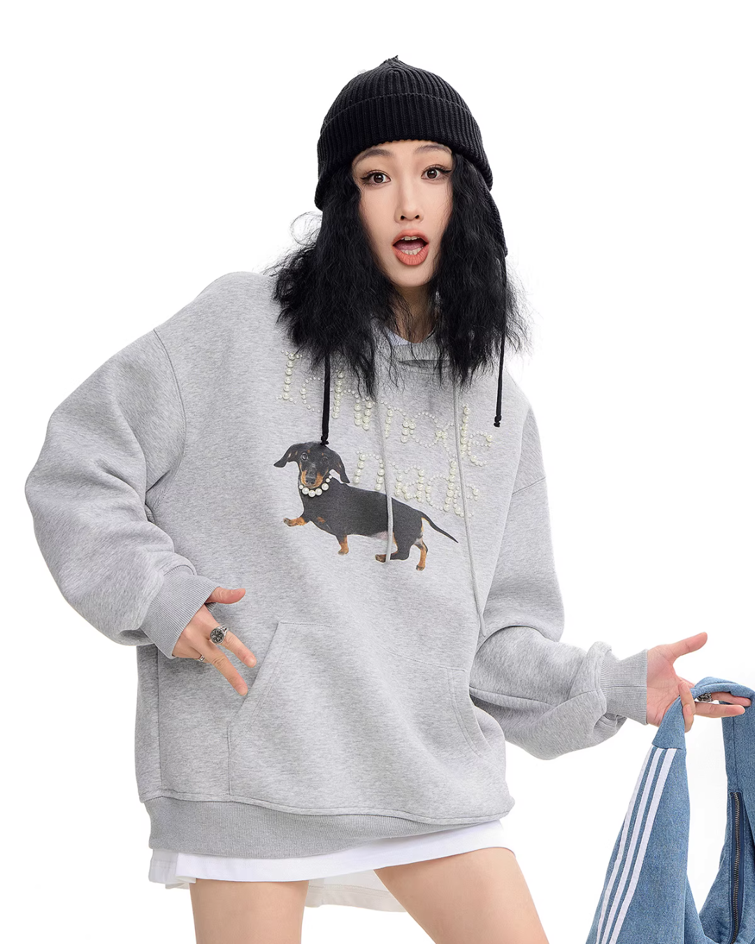 Dog Pearl Logo Sweat Hoodie Dog Pearl Logo Sweat Hoodie