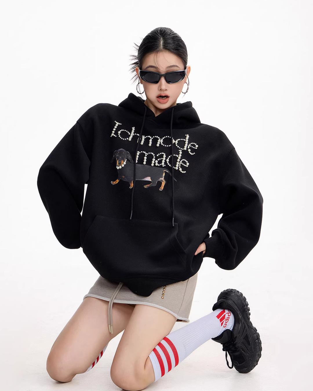 Dog Pearl Logo Sweat Hoodie Dog Pearl Logo Sweat Hoodie