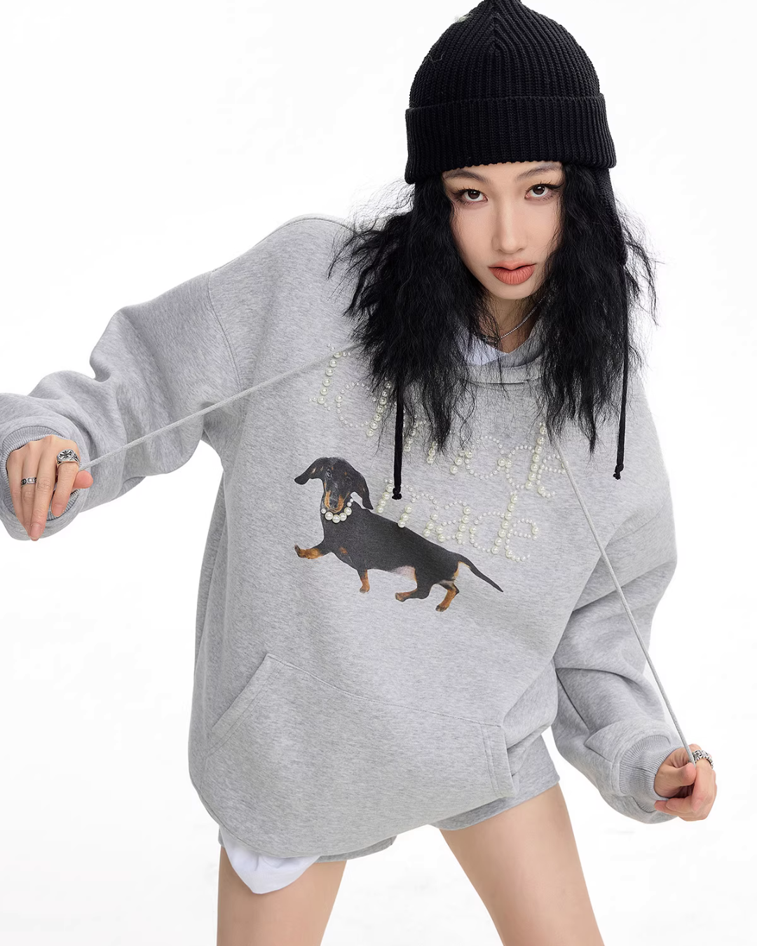 Dog Pearl Logo Sweat Hoodie Dog Pearl Logo Sweat Hoodie