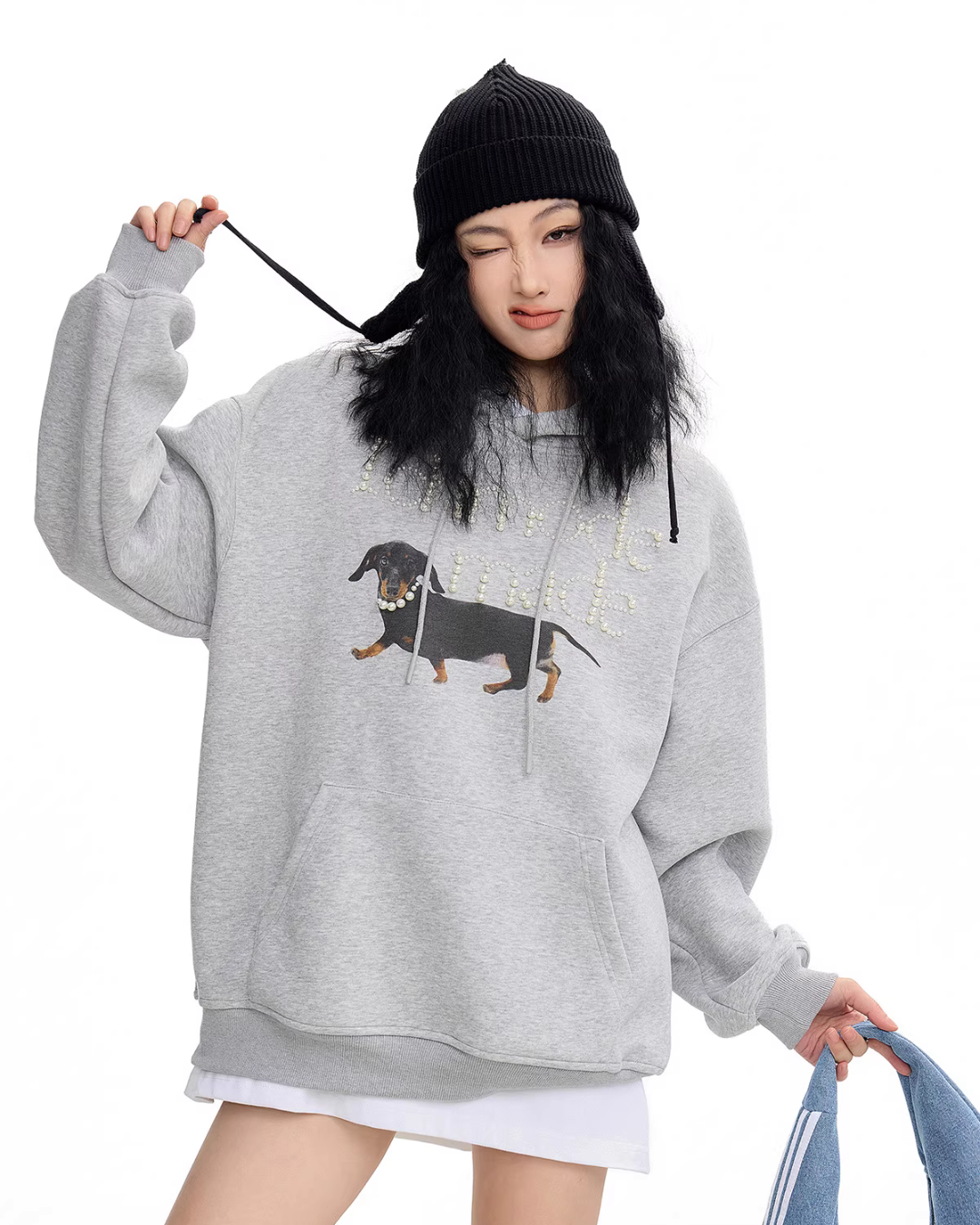 Dog Pearl Logo Sweat Hoodie Dog Pearl Logo Sweat Hoodie