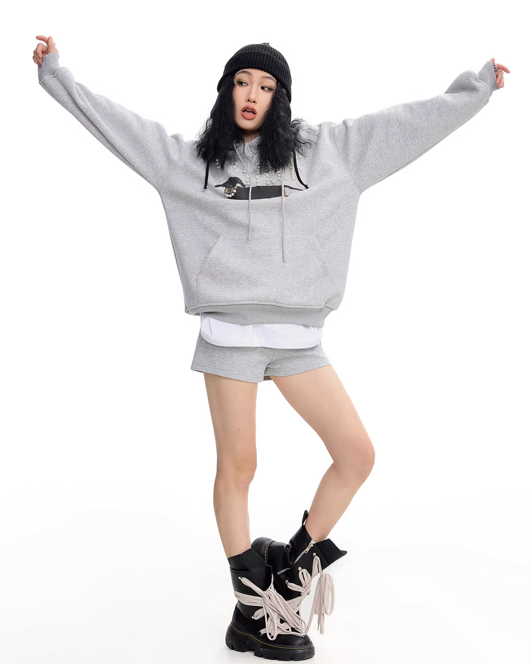 Dog Pearl Logo Sweat Hoodie Dog Pearl Logo Sweat Hoodie