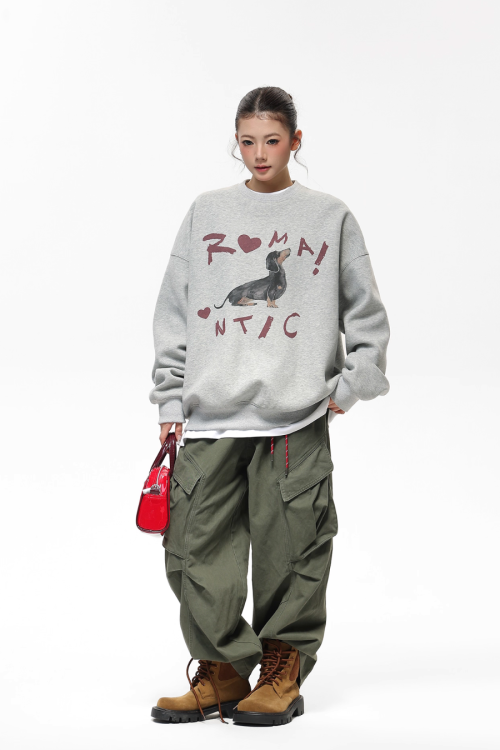 Dog Print Sweatshirt