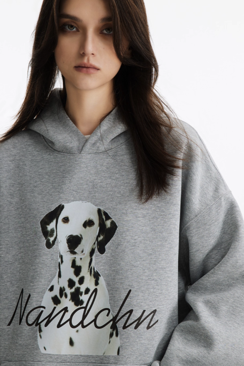 Dog Print Sweatshirt Hoodie