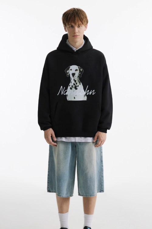 Dog Print Sweatshirt Hoodie