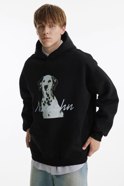 Dog Print Sweatshirt Hoodie