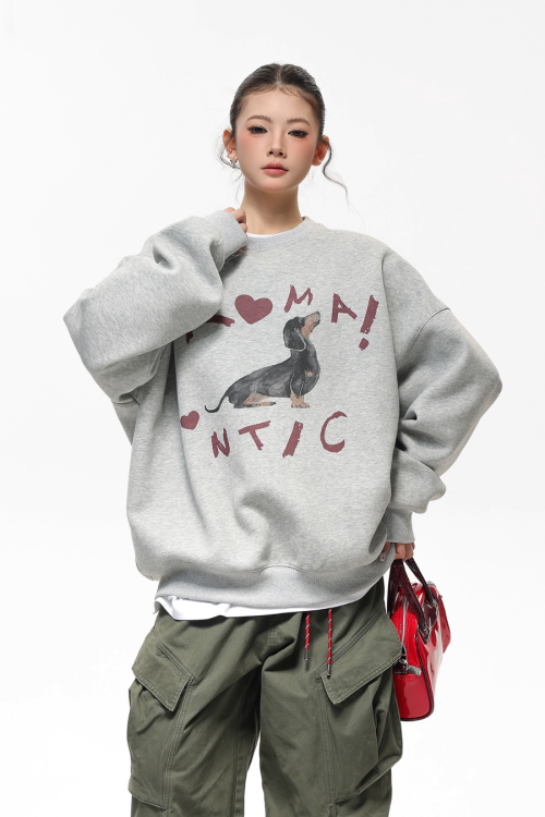Dog Print Sweatshirt