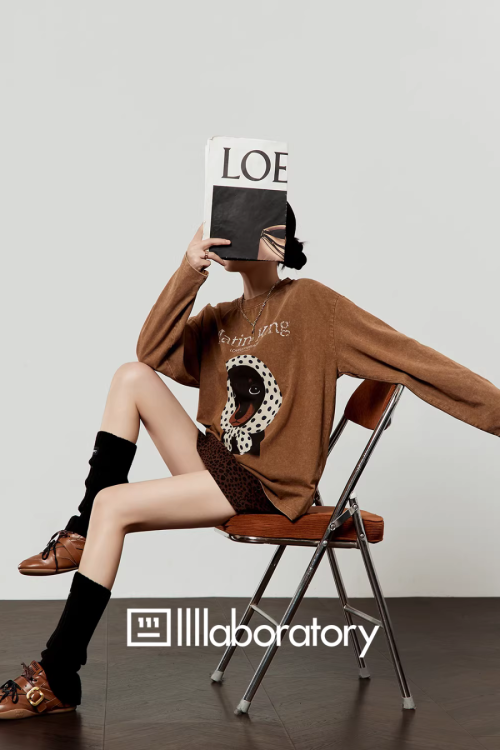 Dog Scarf Loose Hoodie