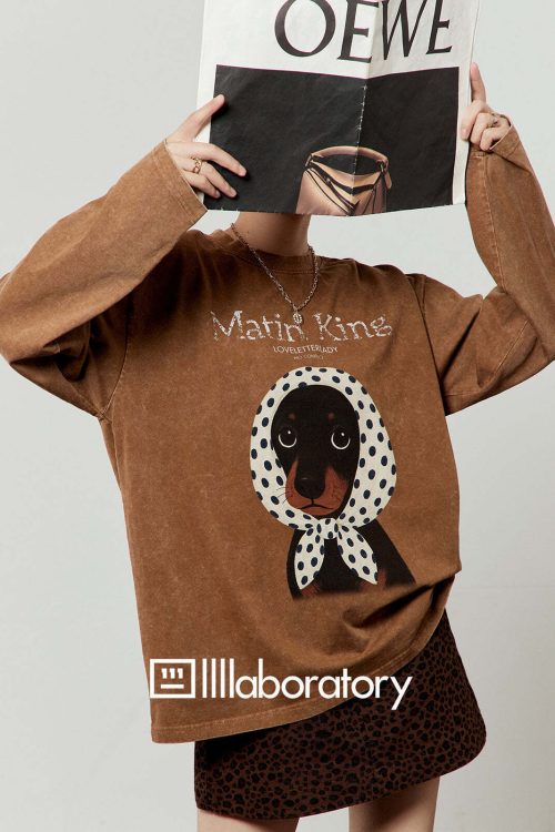 Dog Scarf Loose Hoodie