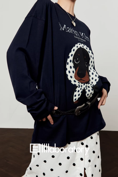 Dog Scarf Loose Hoodie