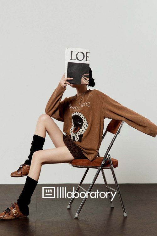 Dog Scarf Loose Hoodie