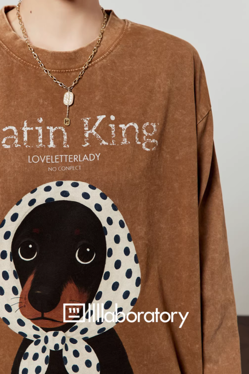 Dog Scarf Loose Hoodie