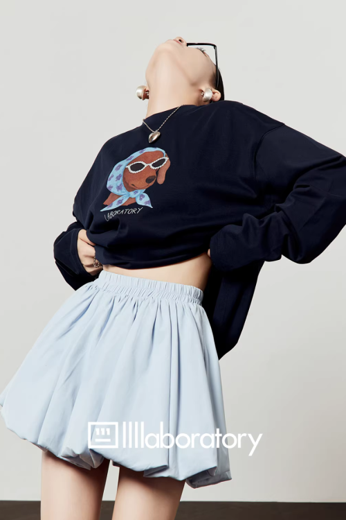 Dog Scarf Loose Hoodie