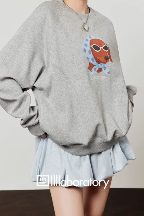 Dog Scarf Loose Hoodie