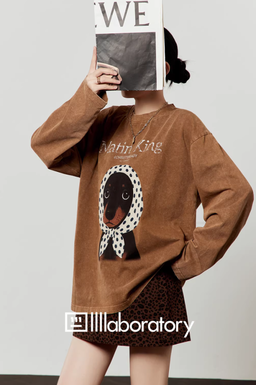 Dog Scarf Loose Hoodie